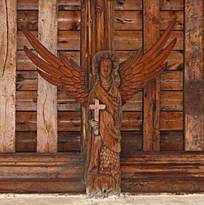 Angel in the nave roof March 2016